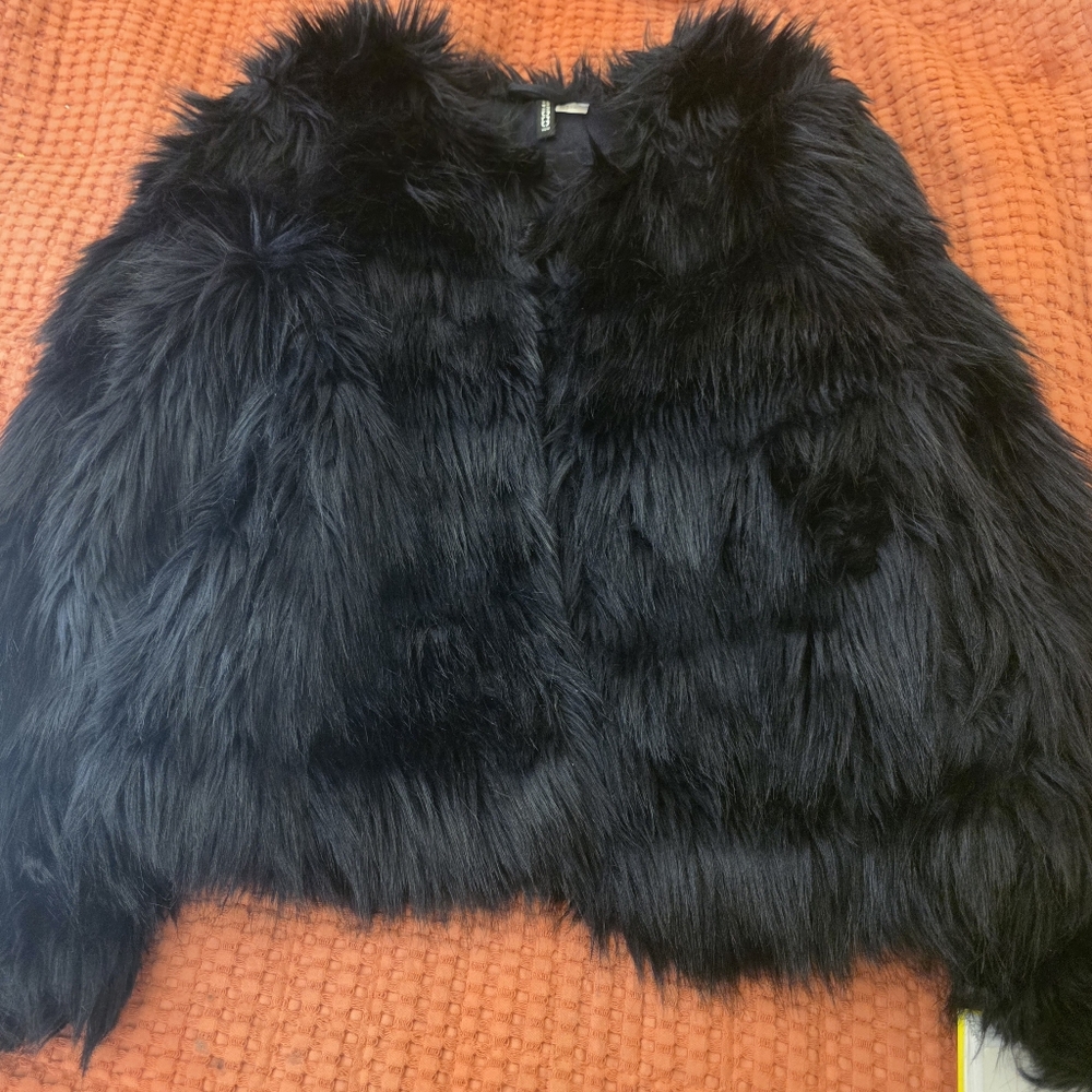 H&M Divided Faux Fur Jacket